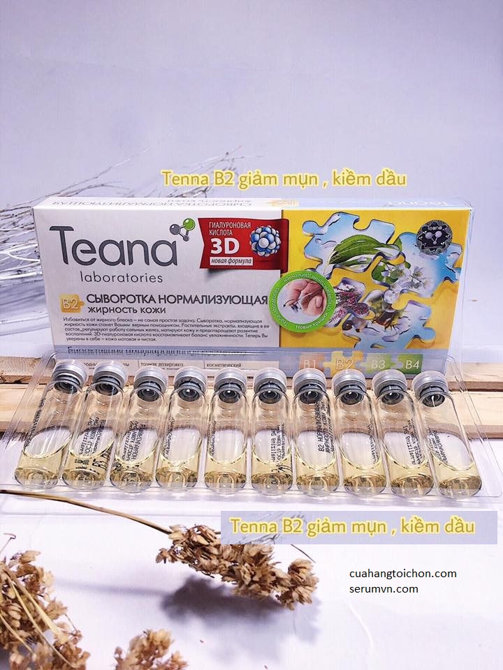 Serum Collagen Tươi Teana B2 Trị Mụn dùng được cho da dầu nhờn.